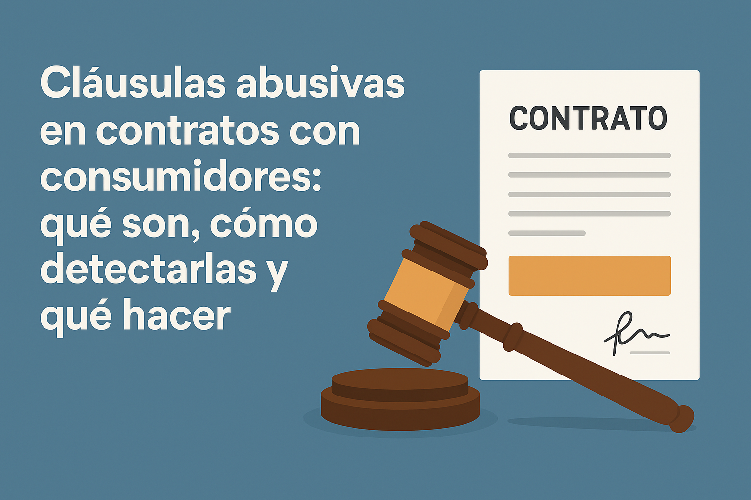 Cláusulas abusivas en contratos con consumidores: qué son, cómo detectarlas y qué hacer